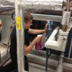 Air handling unit cleaning